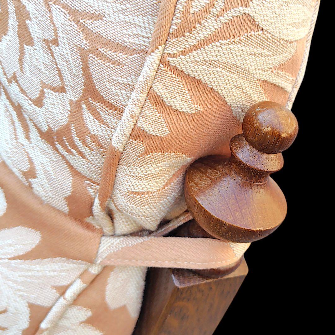 【送料込】飛騨産業 キツツキ 木製フレーム 花柄 ロッキングチェア 家具 椅子