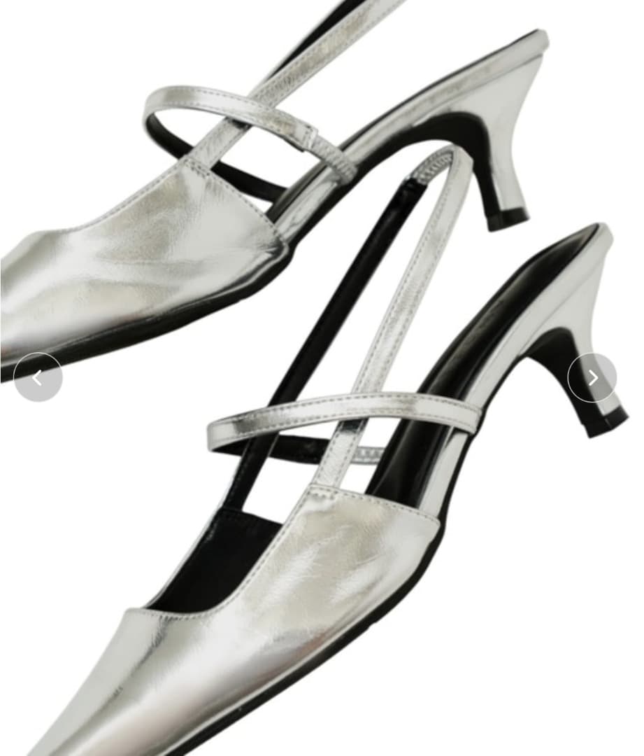 スリングバックオールウェイズシューズ シルバー