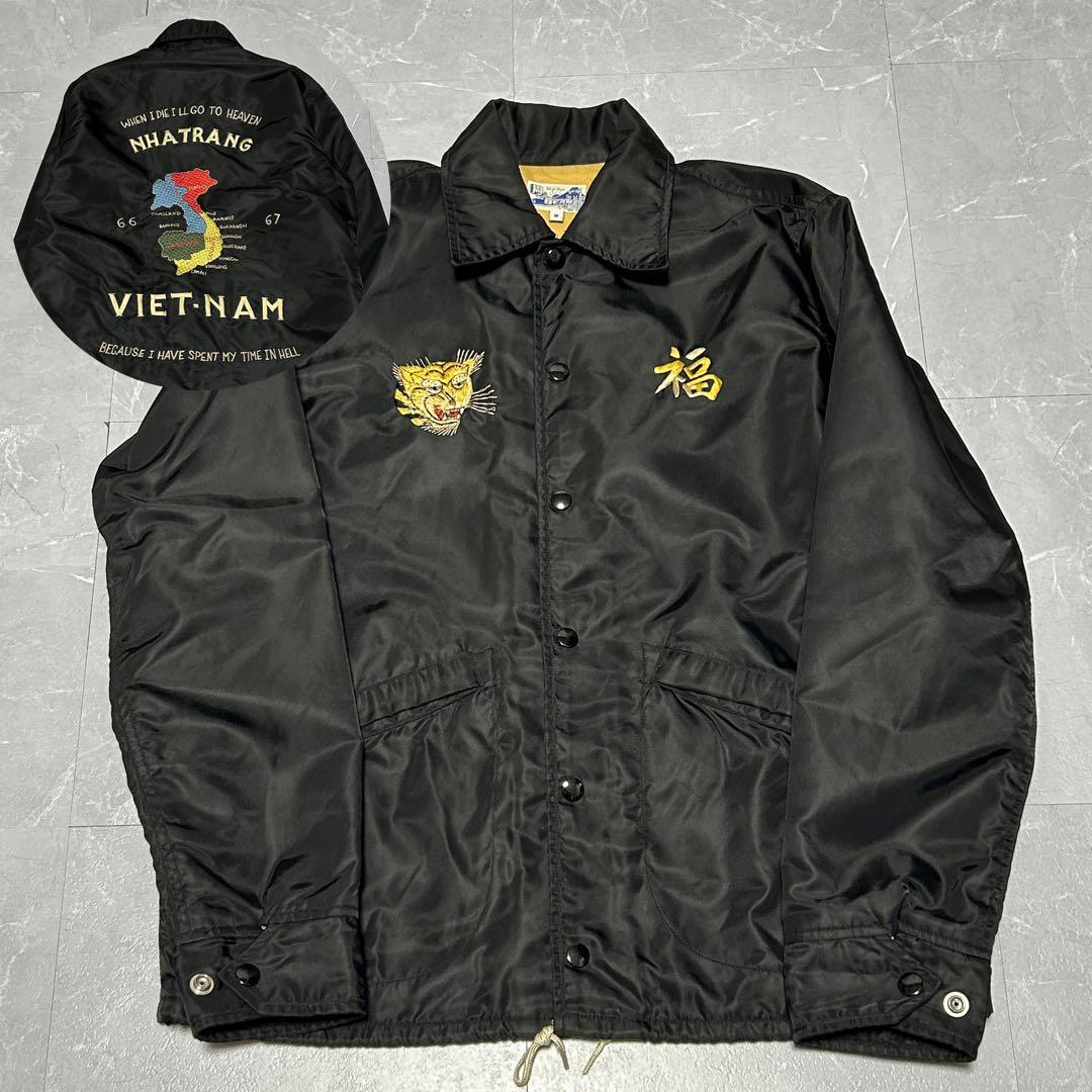 【テーラー東洋 × BEAMS】別注 コーチ ジャケット ベトジャン 地図 刺繍