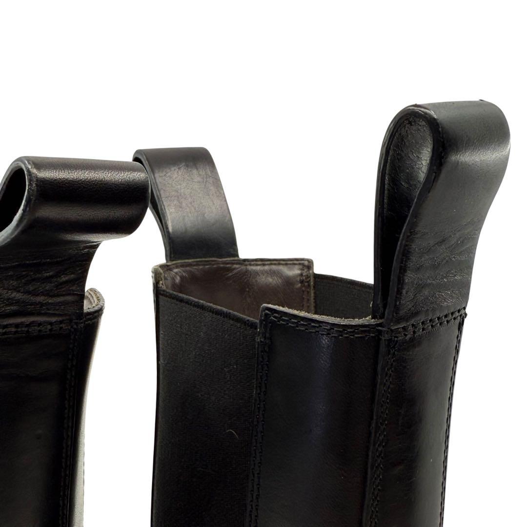 【極美品☆箱付き】ボッテガヴェネタ　サイドゴアブーツ　ラグ　レザー　ロング　革靴