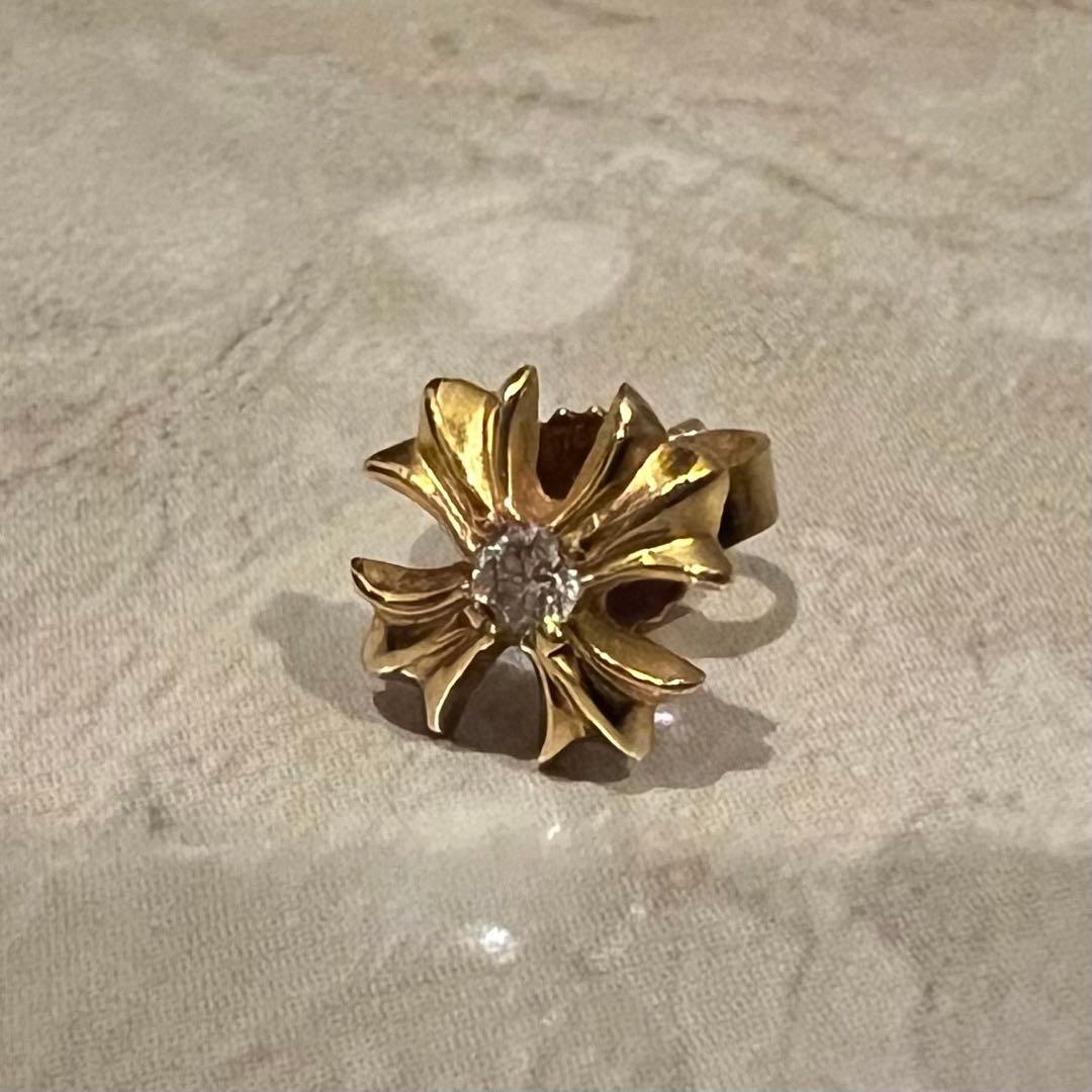 Chrome Hearts クロムハーツ CHプラススタッドピアス ダイヤ22k