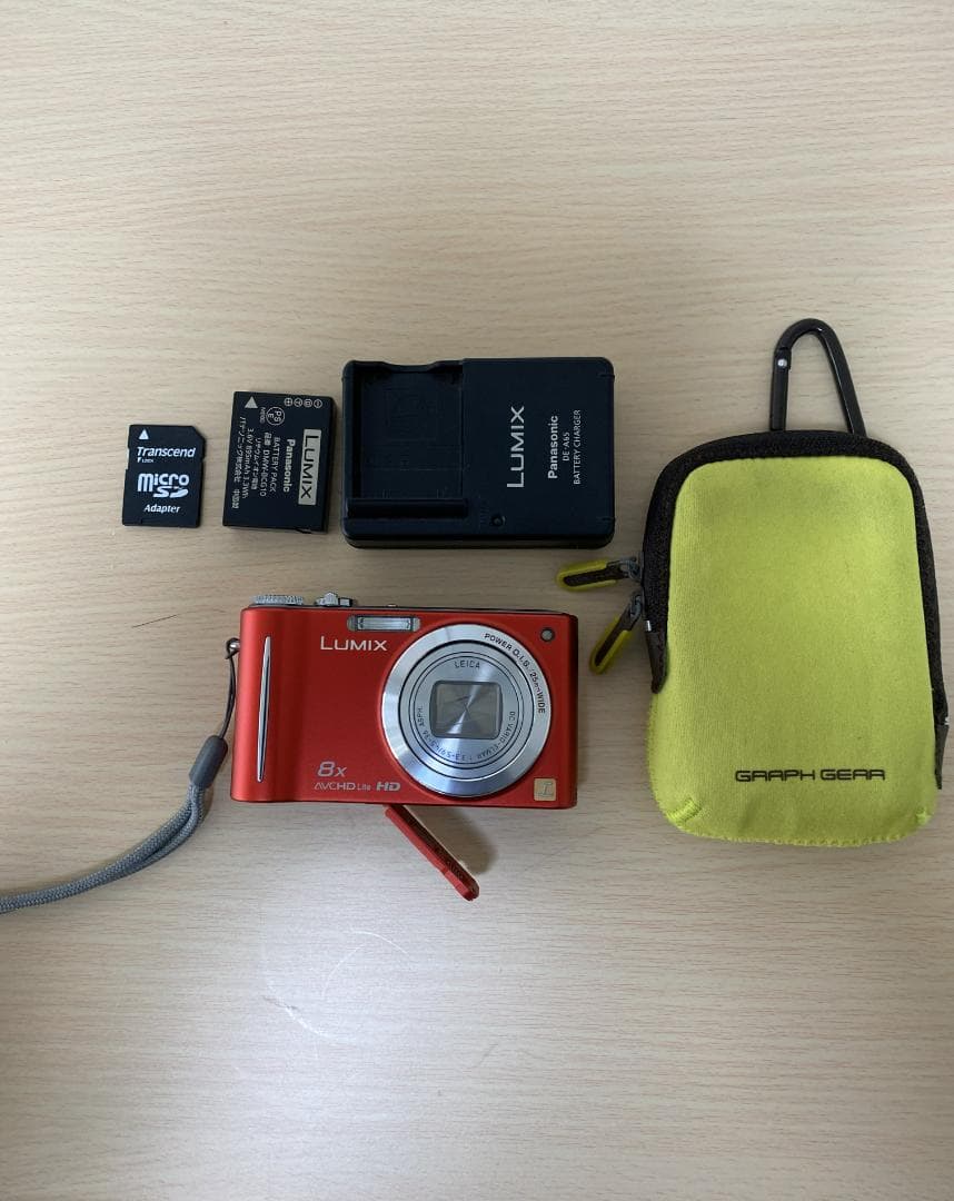 LUMIX DMC-ＺＸ3 レッド 防水カメラ