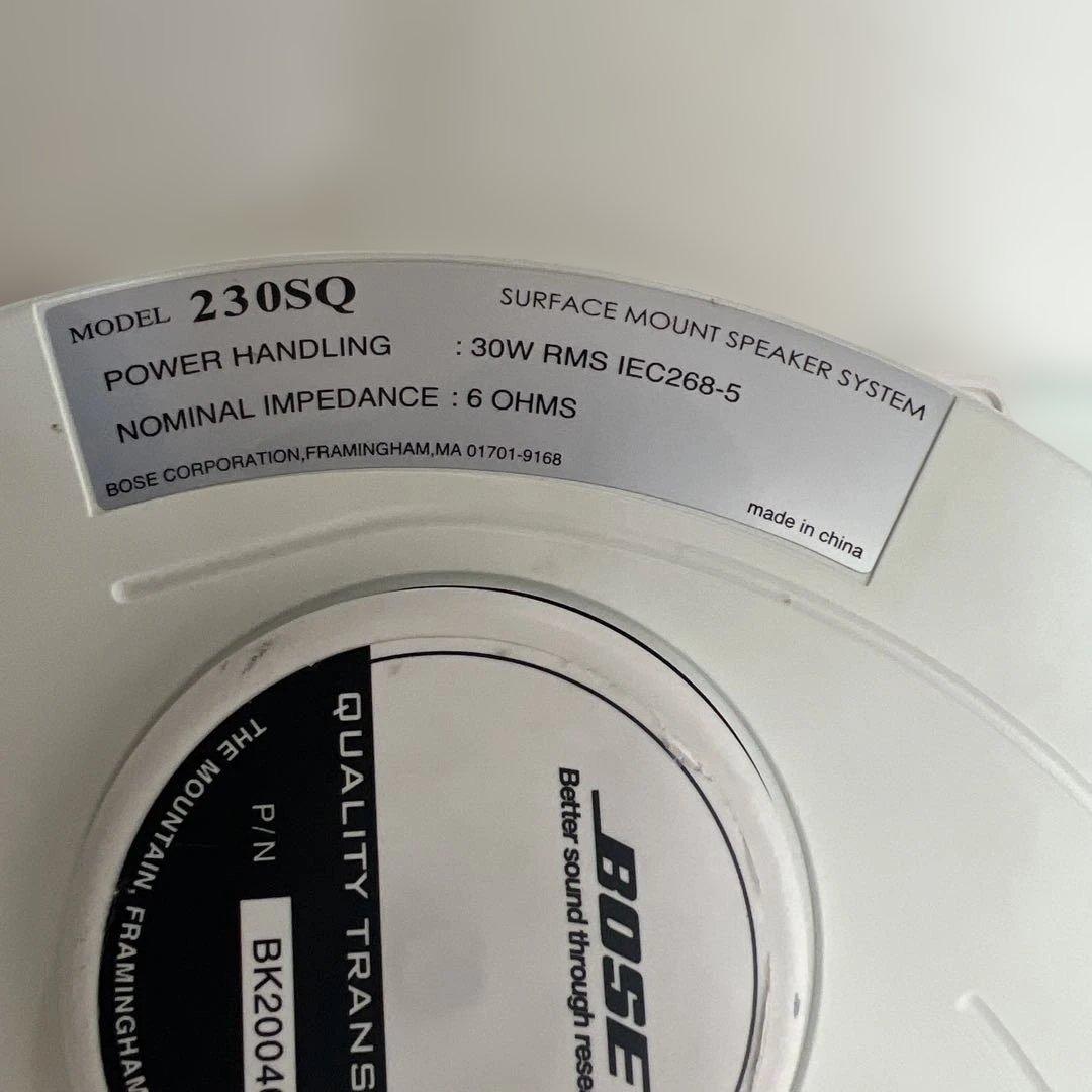 【美品】BOSE 薄型壁掛けスピーカー 230SQ ボーズ ウォールスピーカー
