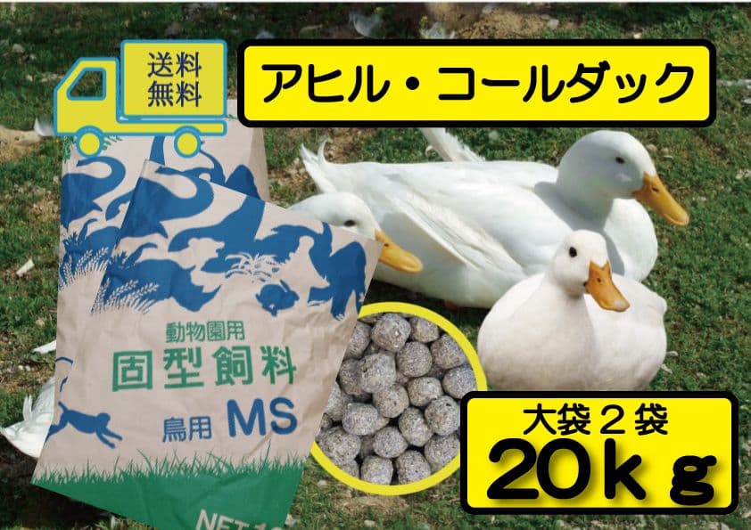 送料無料【水鳥•アヒル•コールダック用飼料】20kg 大特価