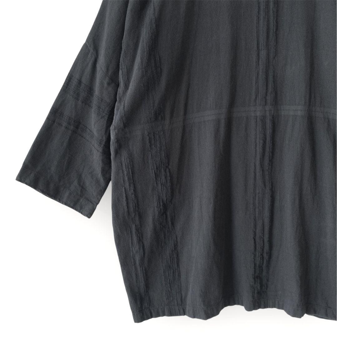 tamaki niime タマキニイメ 黒 フード付ジャケット アウター はおり