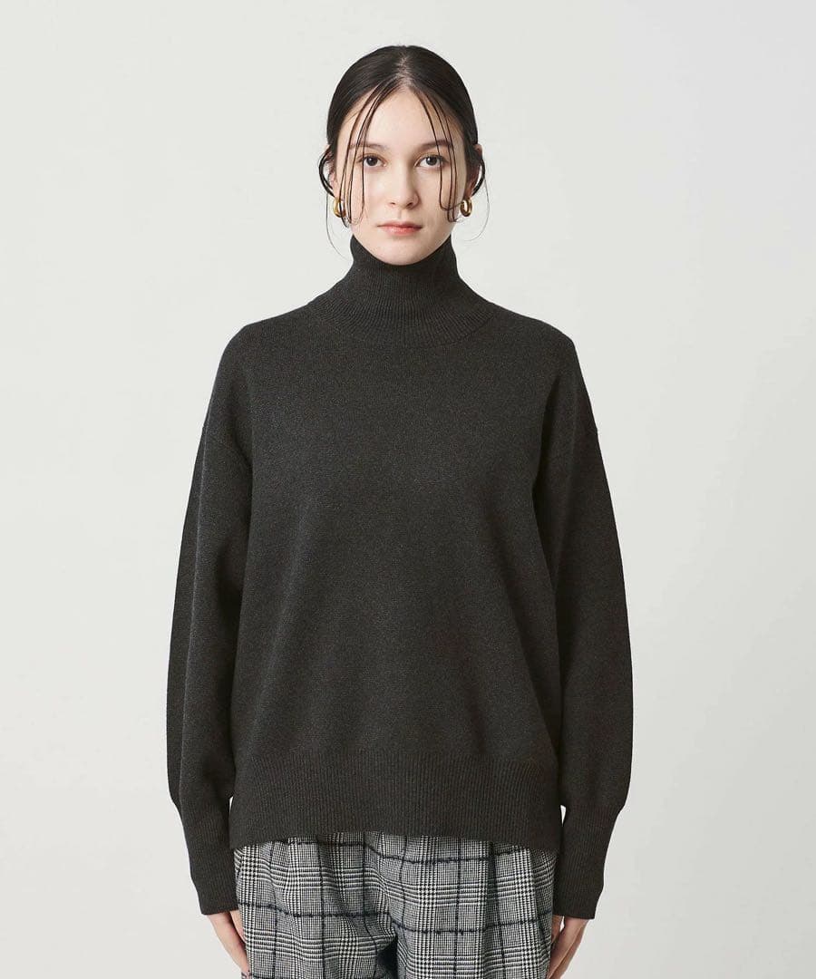 BEAUTY&YOUTH / ミラノリブ タートルネック ニットプルオーバー