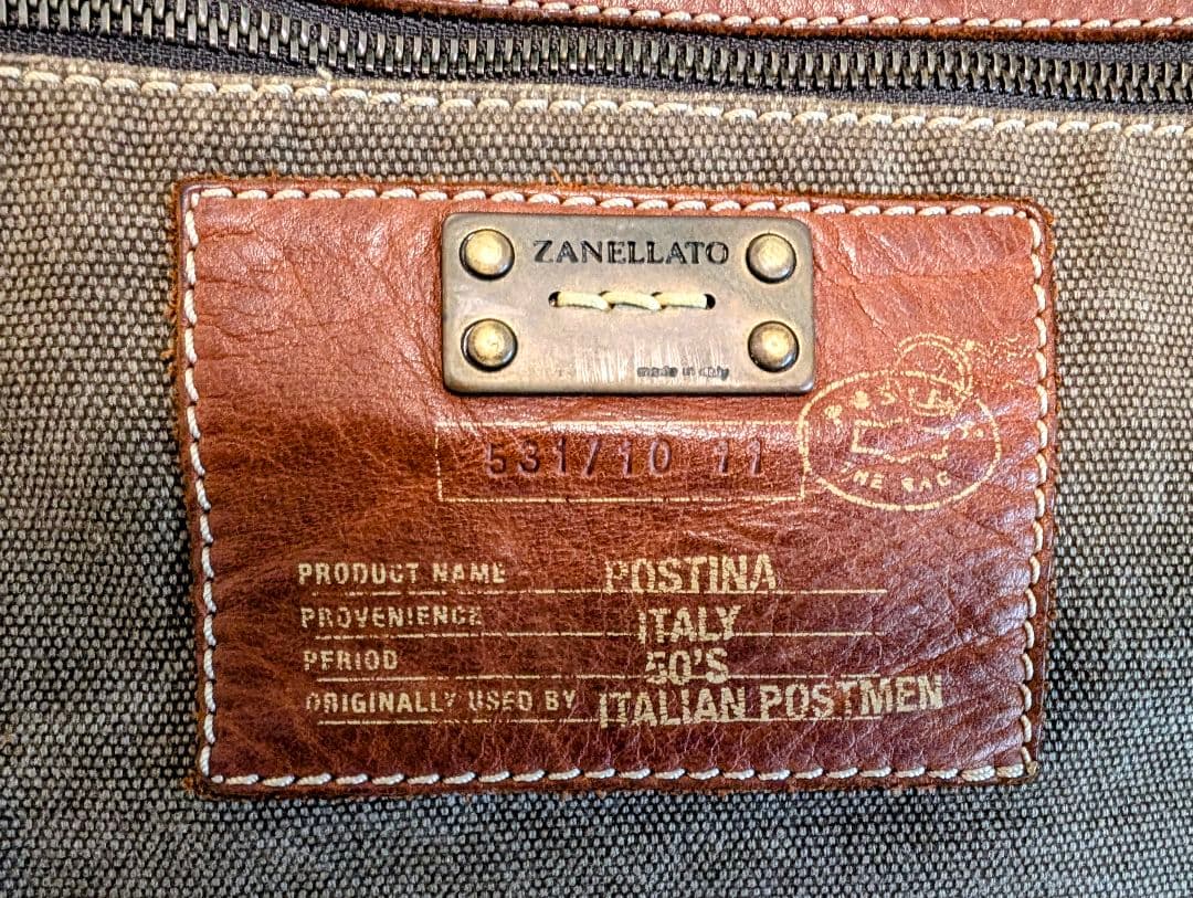 美品 ZANELLATO POSTINA ザネラート メッセンジャーバッグ