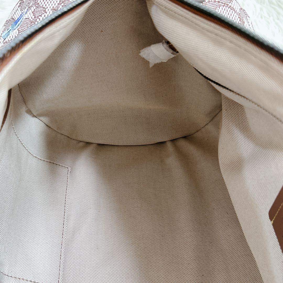 コーチ　ディズニー　レア　刺繍　シグネチャー　ボストン　ショルダー