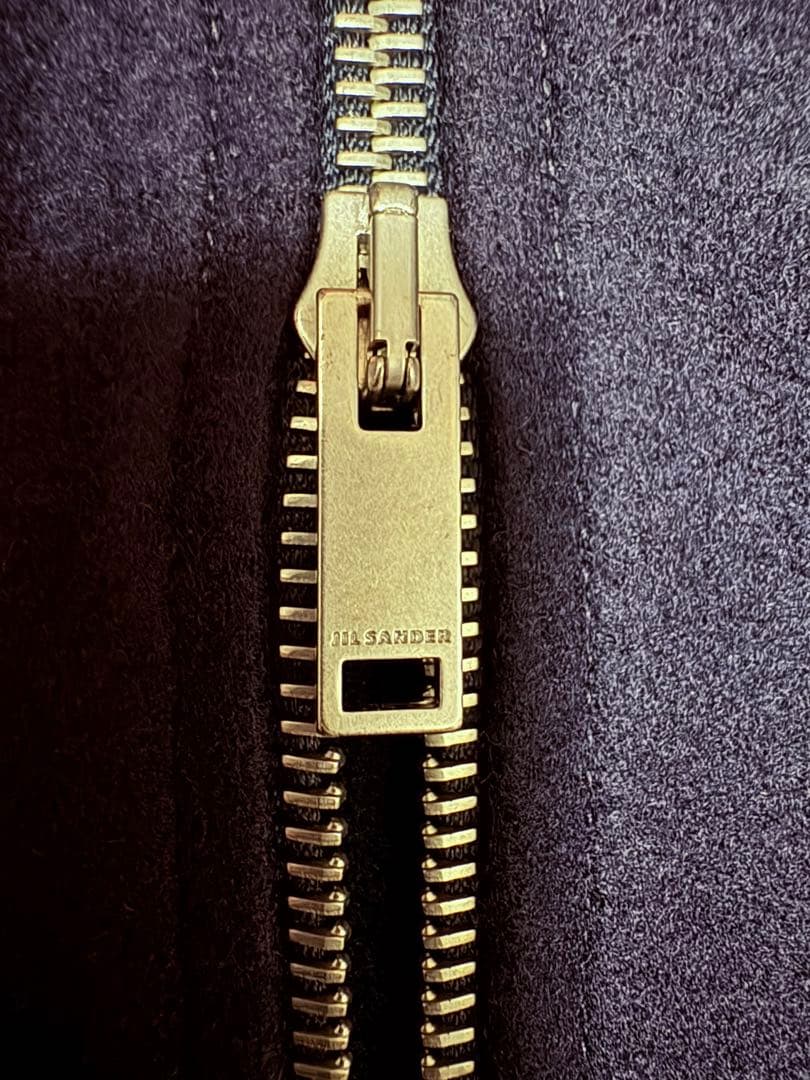 JIL SANDER メルトンジップオーバサイズジャケット