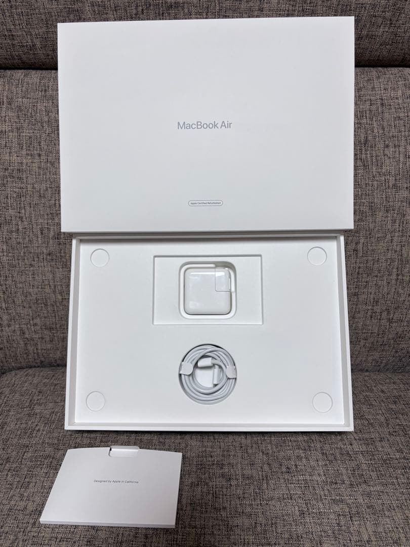 MacBookAir13インチ メモリ8GB 整備済製品 バッテリー容量99%