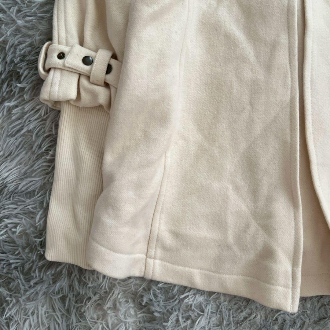 大人気✨【パトリッツアペペ】アイボリー ダッフルコート LL大きいサイズ ウール