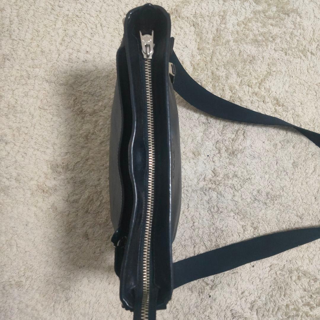 COACH コーチ レザーショルダーバッグ 黒 F71745 メンズ 斜め掛け