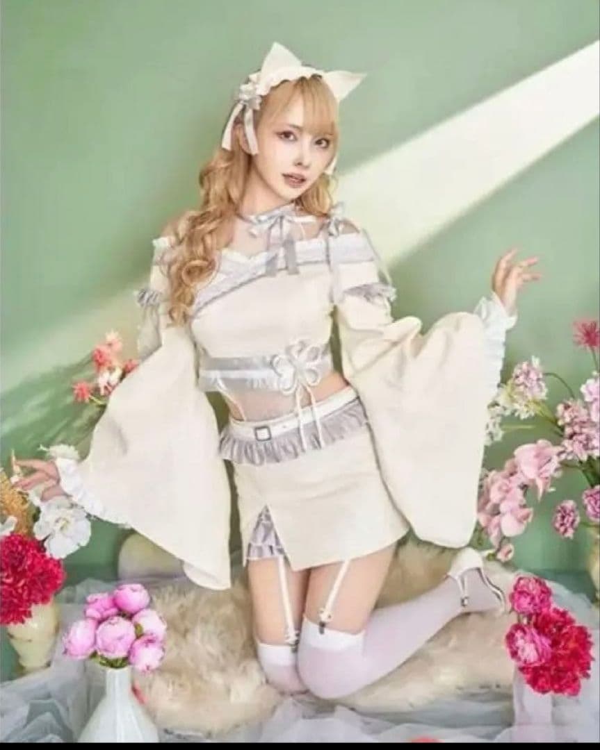 マリームーン 和風コスプレ衣装 フレアスリーブ付き