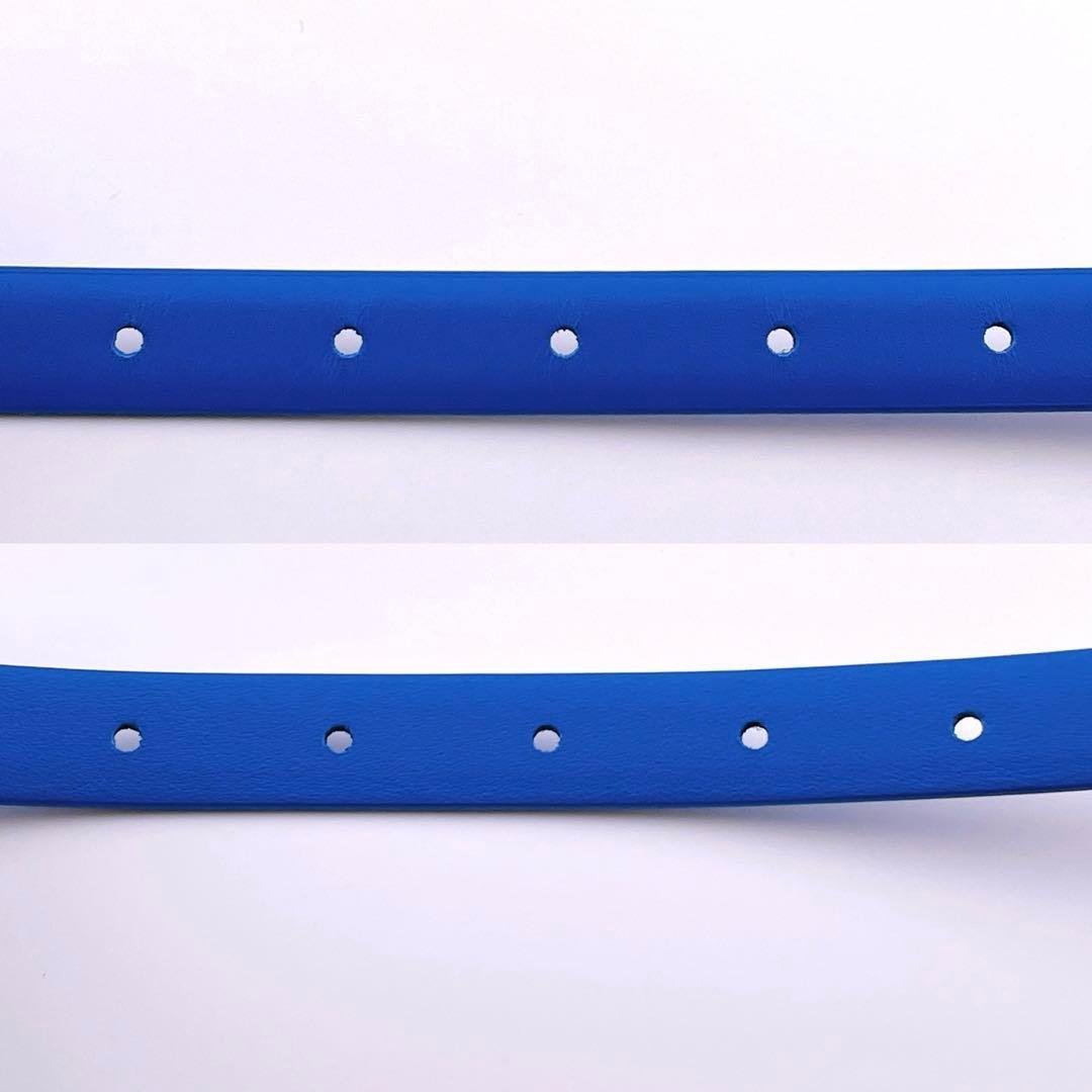 ★ボッテガヴェネタ★ ベルト レザー 100cm 40in ブルー系 青系