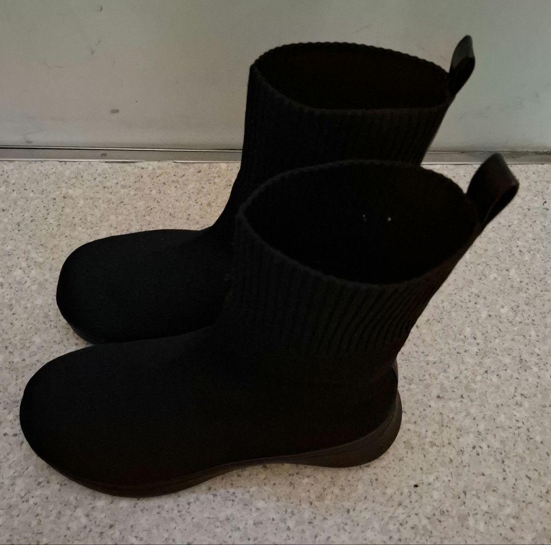 P*n様 Racbaki ブラックニットブーツ　Mサイズ