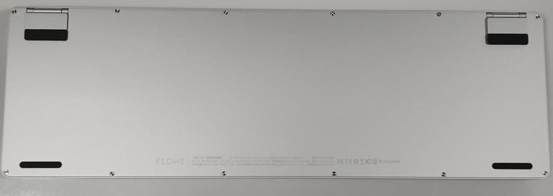 【特別限定カスタム】LOFREE FLOW2シルバー☆100キー☆×静音ピンク軸