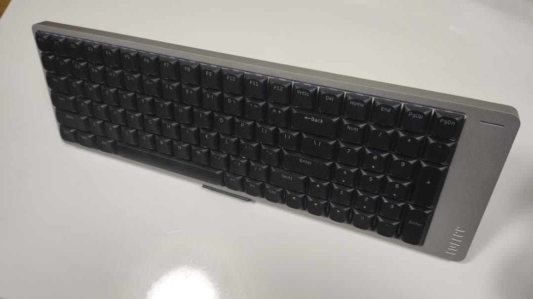 【特別限定カスタム】LOFREE FLOW2シルバー☆100キー☆×静音ピンク軸