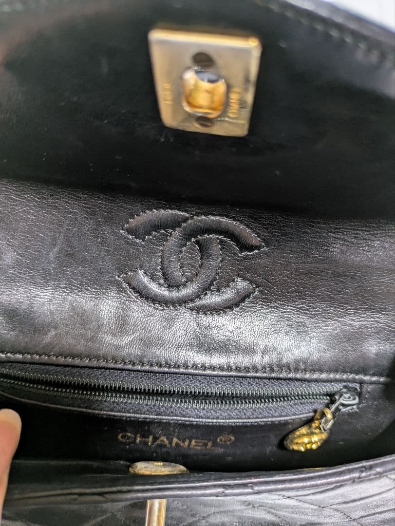 CHANEL マトラッセ　ラムスキンチェーン　ウエストポーチ