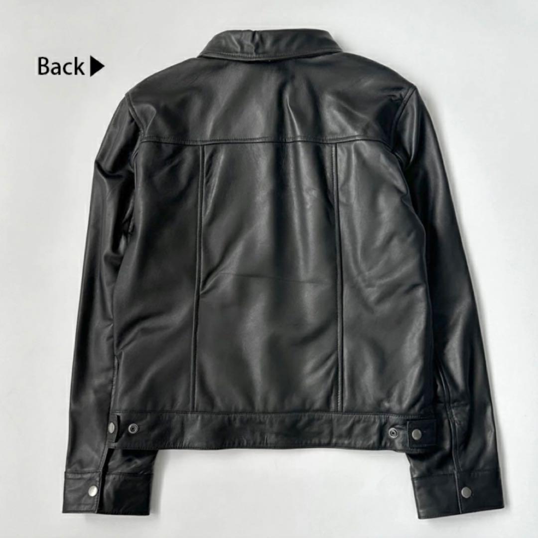 【新品】レザージャケット 本革トラッカージャケット 革ジャンGジャン 924M