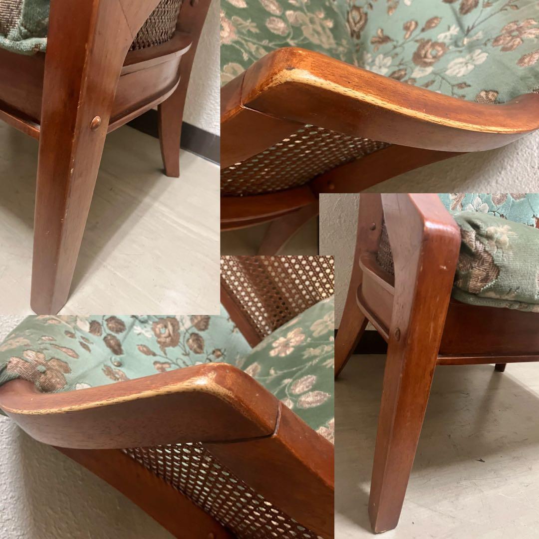 希少品　三越家具ブルージュ　クラシックヴィンテージアームチェア　1人掛けソファ