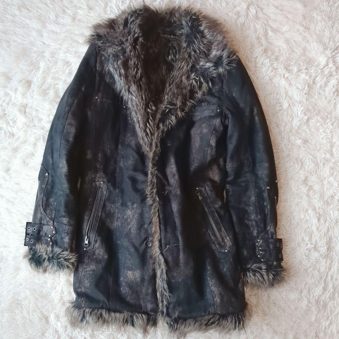 in the attic Y2K ファーフェイクムートンジャケット お兄系 平成