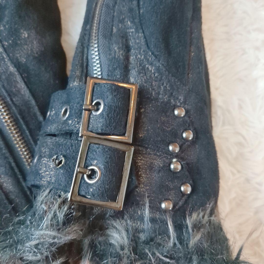 in the attic Y2K ファーフェイクムートンジャケット お兄系 平成