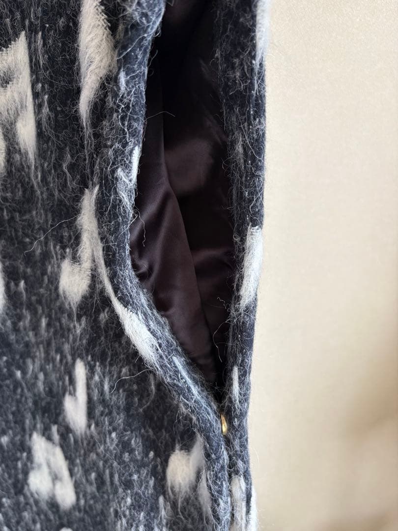 りんりん様ポールスミスシャギービッグポンチョ音符柄