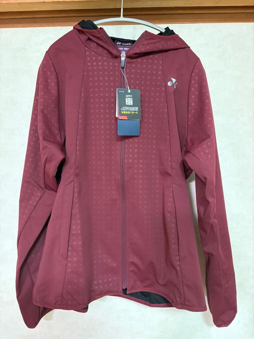 新品)YONEX ワインレッド ジャケット Lサイズ