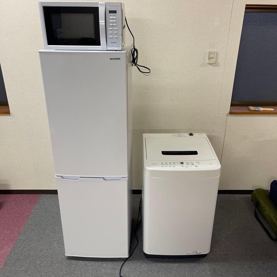 【美品】高年式　2024年製　アイリスオーヤマ冷蔵庫・洗濯機・電子レンジセット
