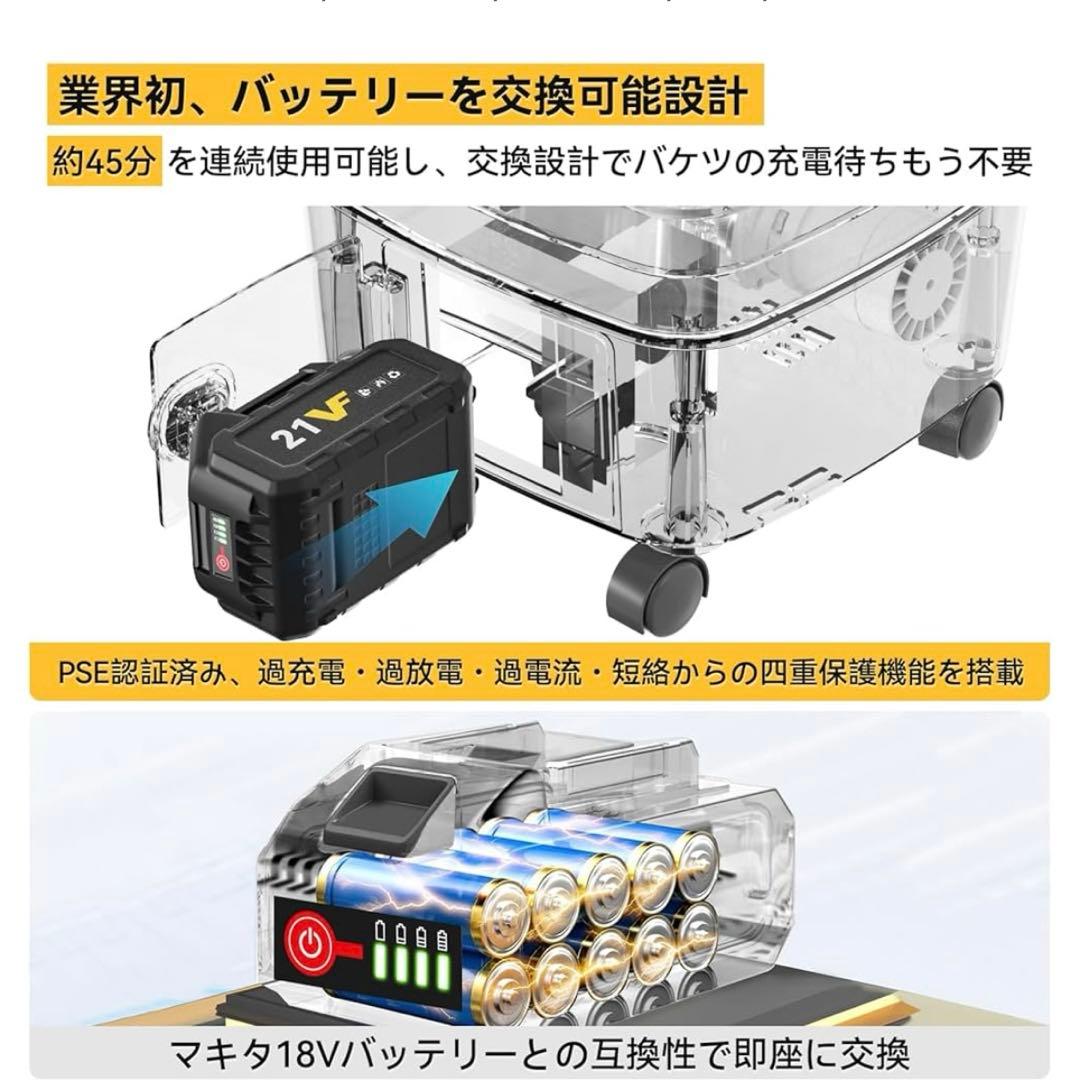 【新品未使用】折りたたみ式 高圧洗浄機 コードレス 充電式 タンク型