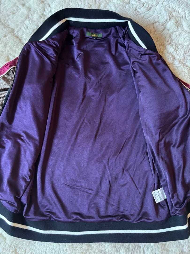 obelisk オベリスク　刺繍 ベルベット スカジャン