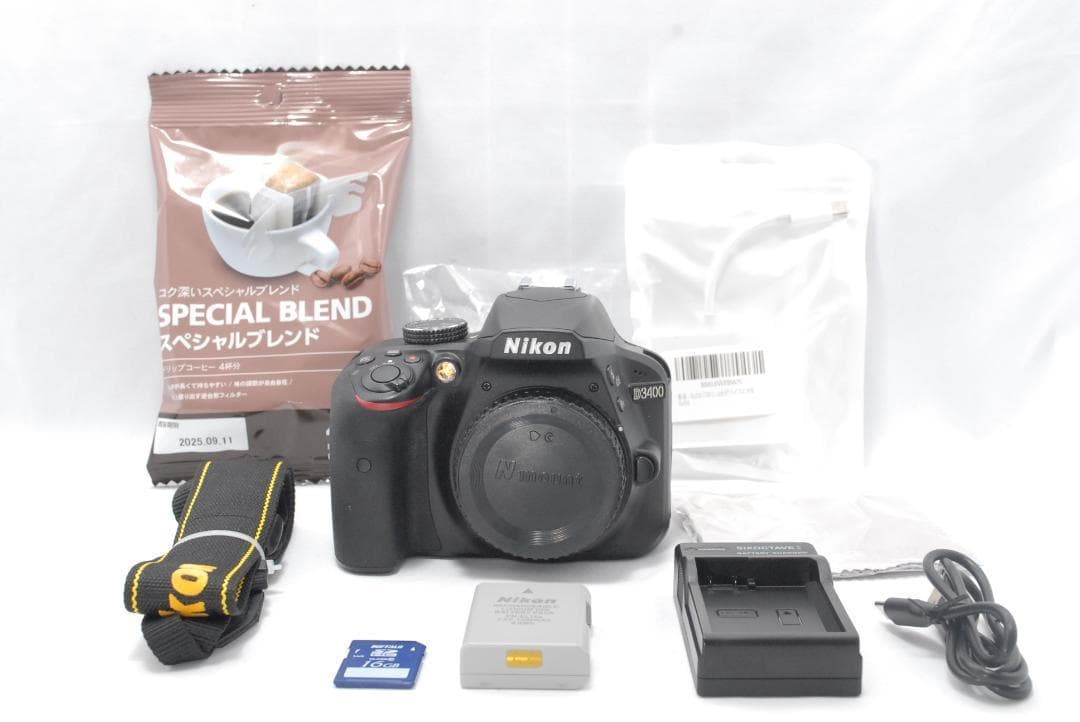 ボディのみ　美品✨Nikon D3400 デジタル一眼レフカメラ　　初心者