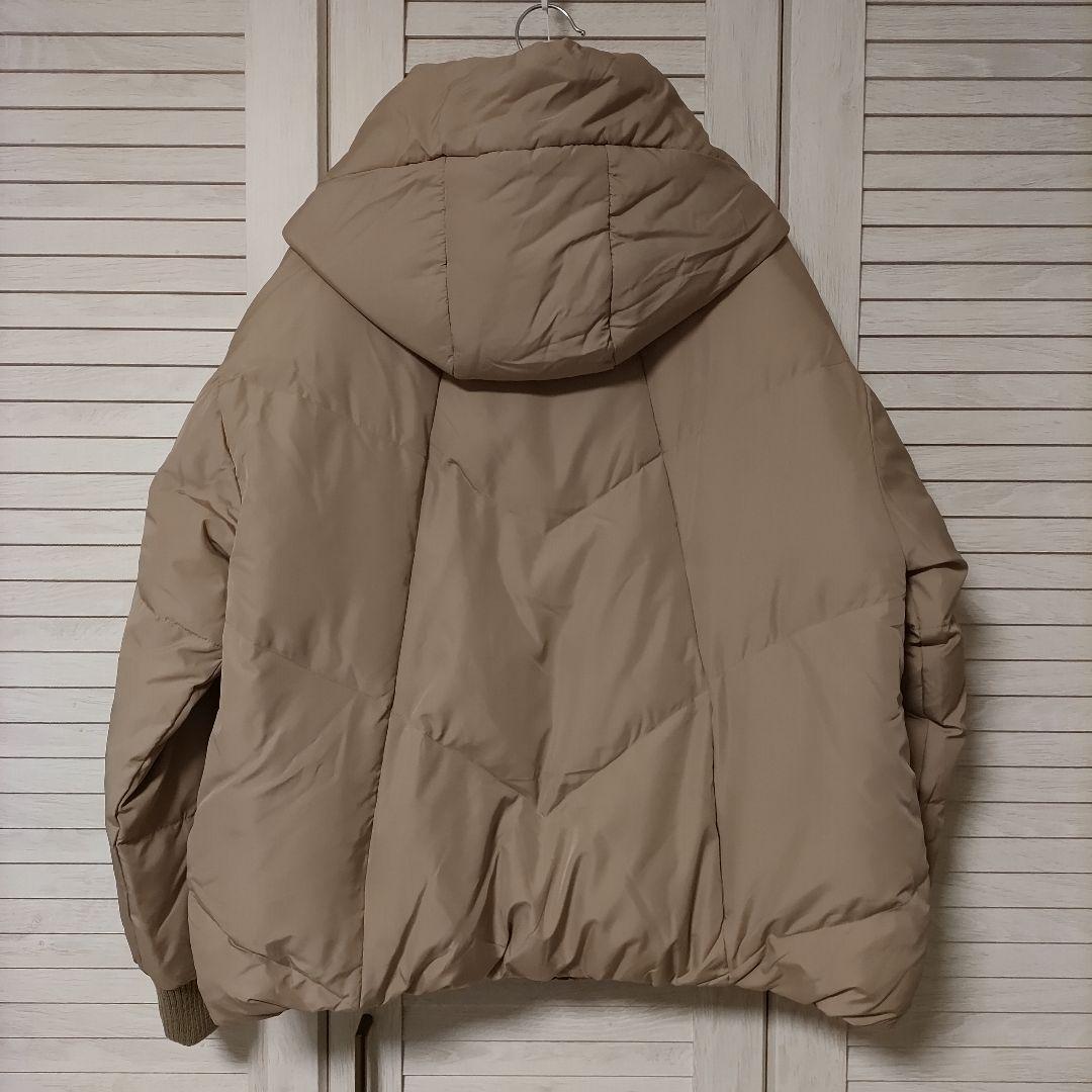 【in der stadt Daunen】フード付きミドル丈ダウンジャケット