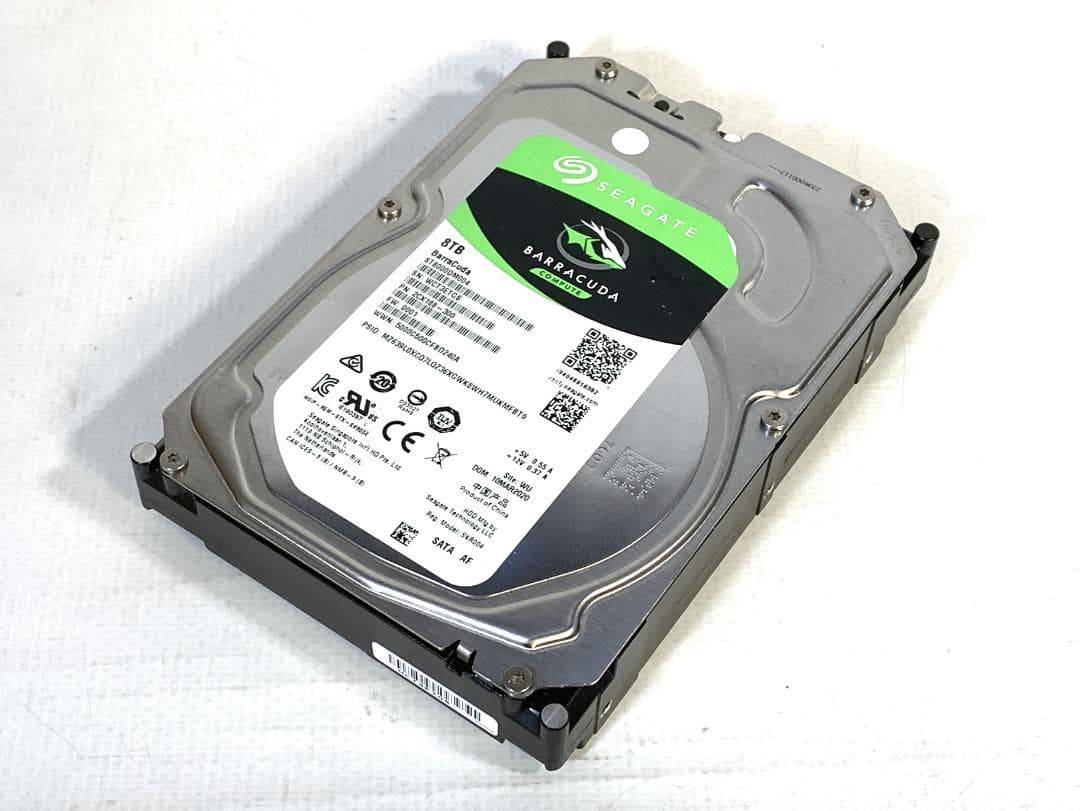 外付けハードディスク・ドライブ Seagate 8.0TB HDD BarraCuda ST8000DM004