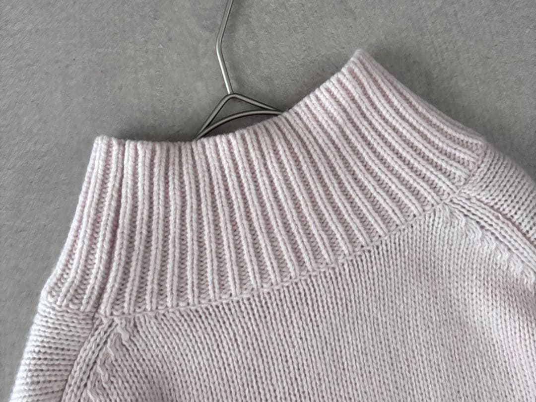 美品 GALERIE VIE ファインウール ハイネックプルオーバー 日本製