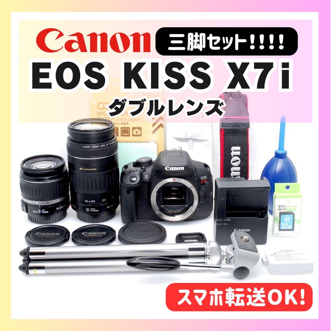 ✨ショット数4100✨CANON KISS X7i✨ダブルレンズ✨初心者モデル✨