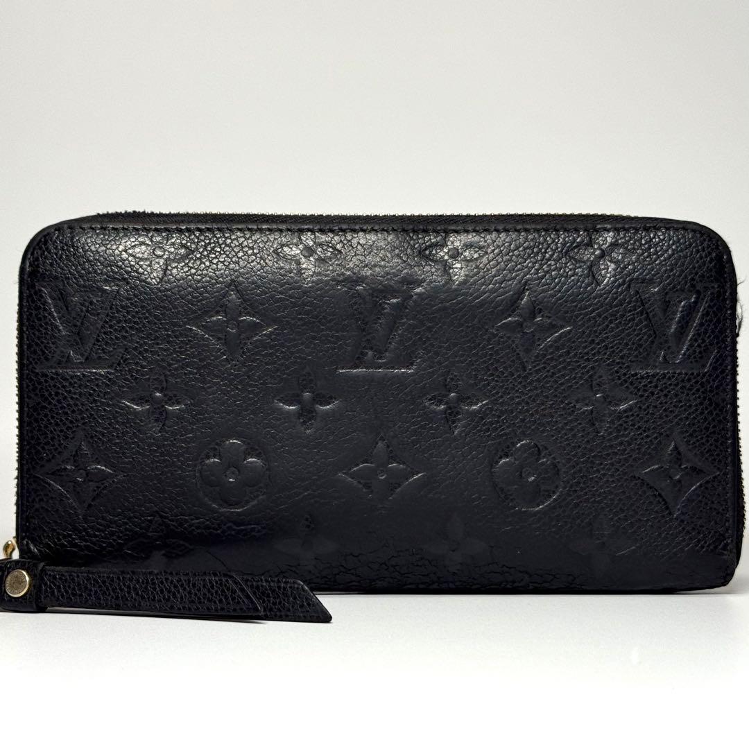 ルイヴィトン モノグラム アンプラント ノワール ジッピーウォレット 長財布