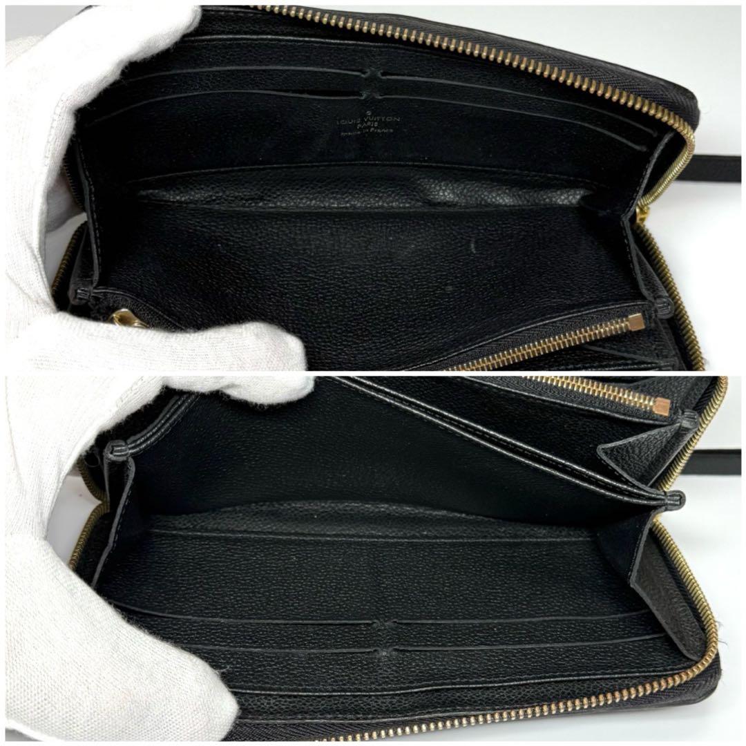ルイヴィトン モノグラム アンプラント ノワール ジッピーウォレット 長財布