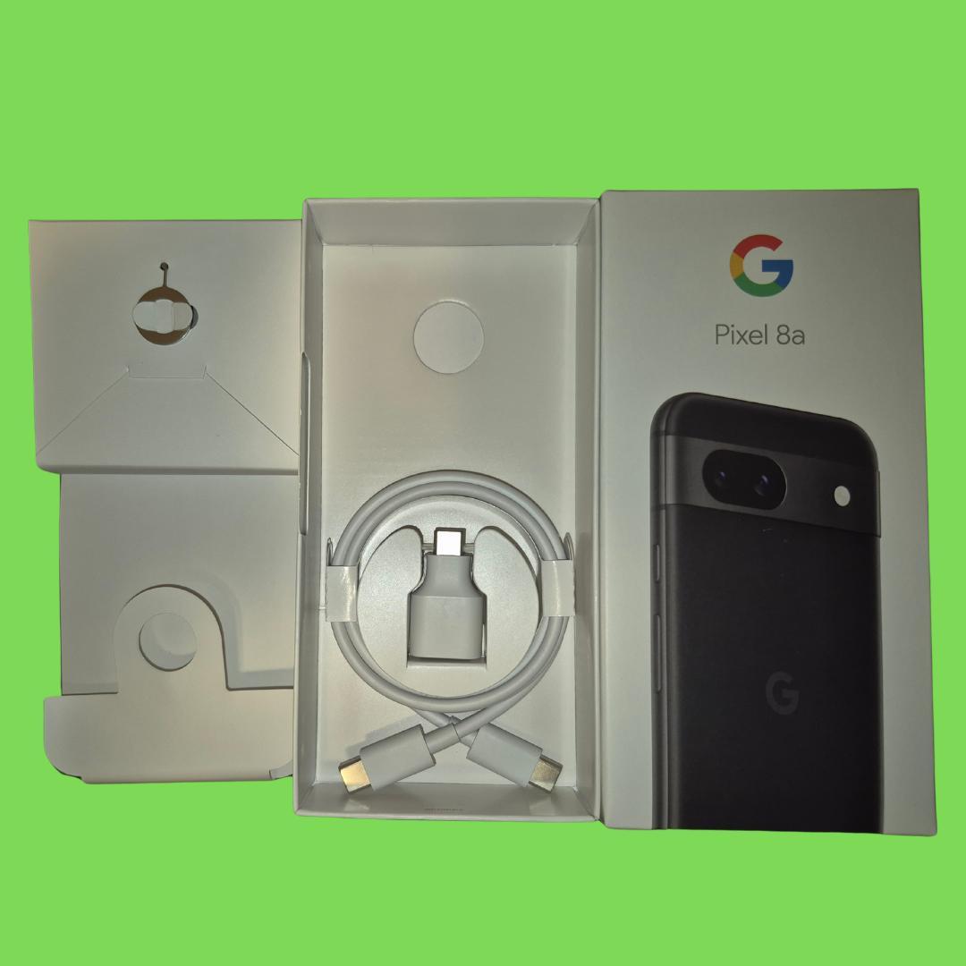 美品 Google Pixel 8a Obsidian(ブラック) ケース付き