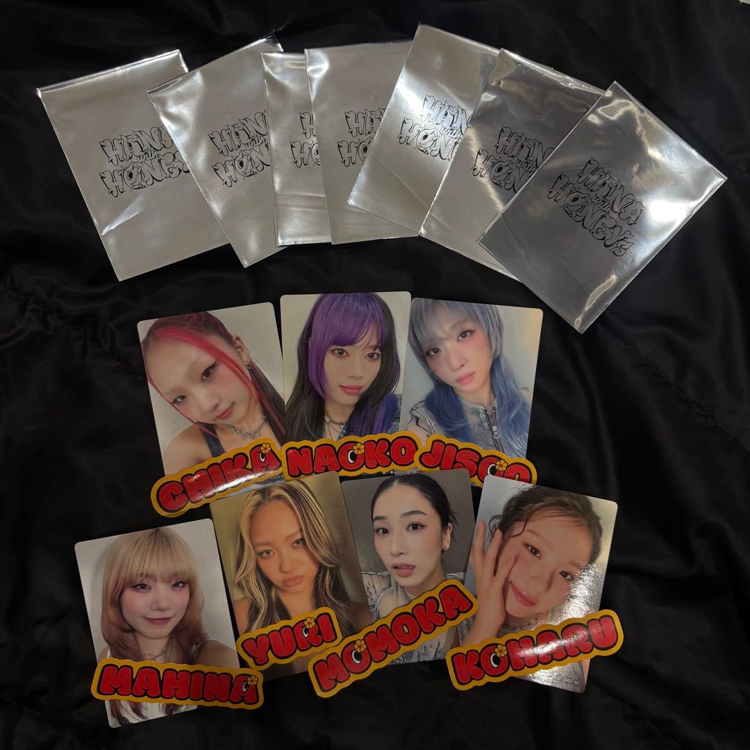 HANA with HONEYsトレカコンプセット7枚＋ネームステッカー