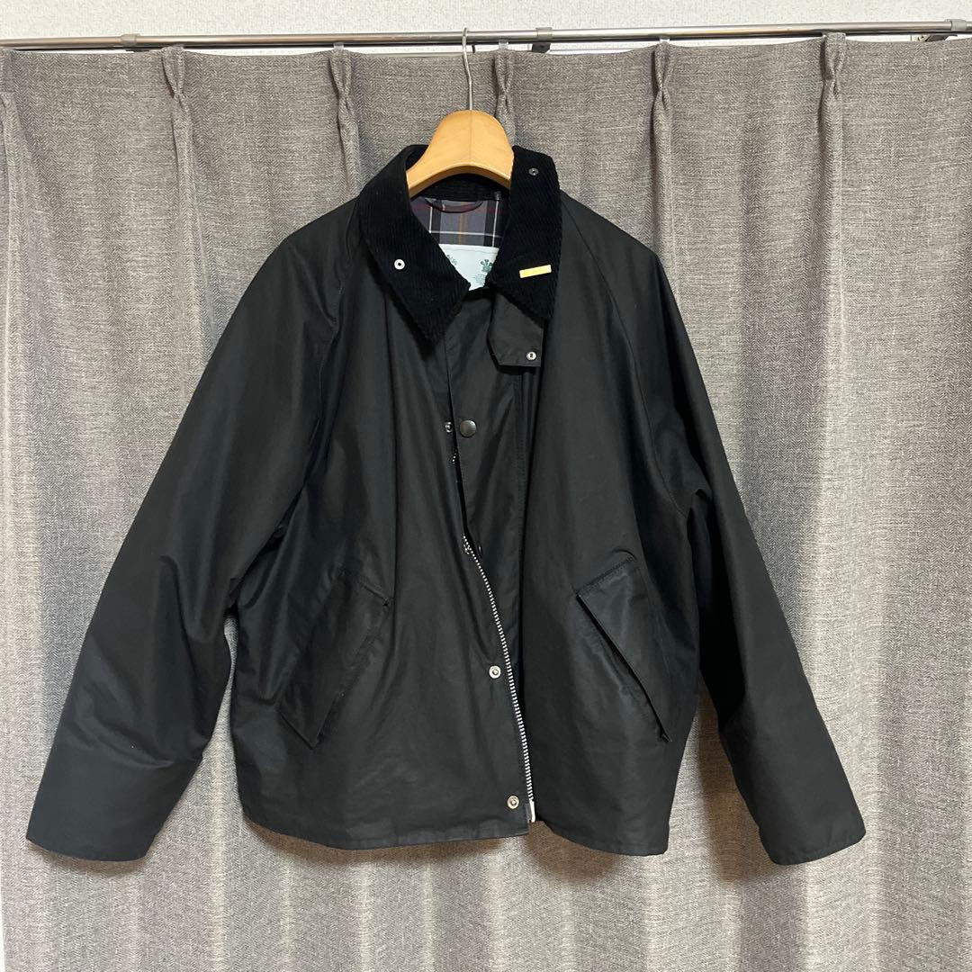 Barbour TRANSPORT WAX JACKET バブアー 黒 38