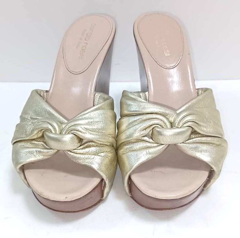 【セット売り】セルジオロッシ 2足 まとめ売り 35.5 厚底 本革 レザー