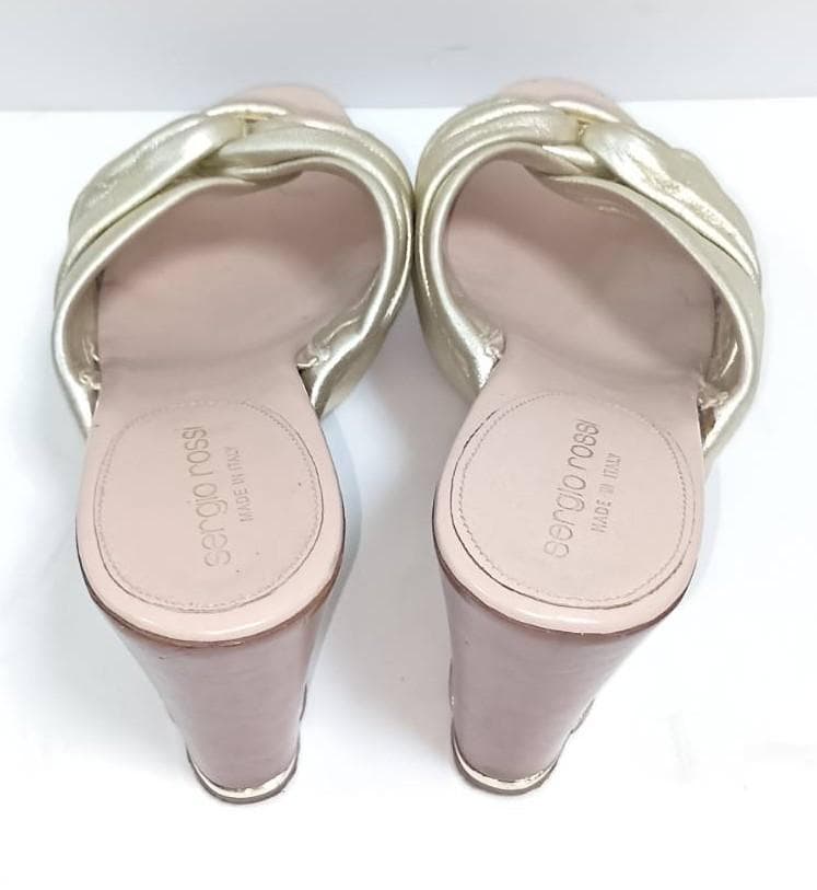 【セット売り】セルジオロッシ 2足 まとめ売り 35.5 厚底 本革 レザー