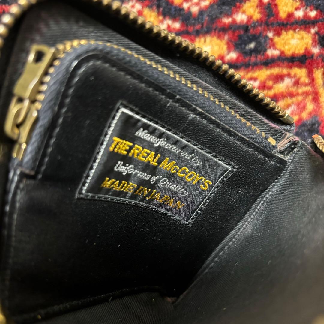 【美品】THE REAL McCOY'S 黒 レザー ケース スクエア