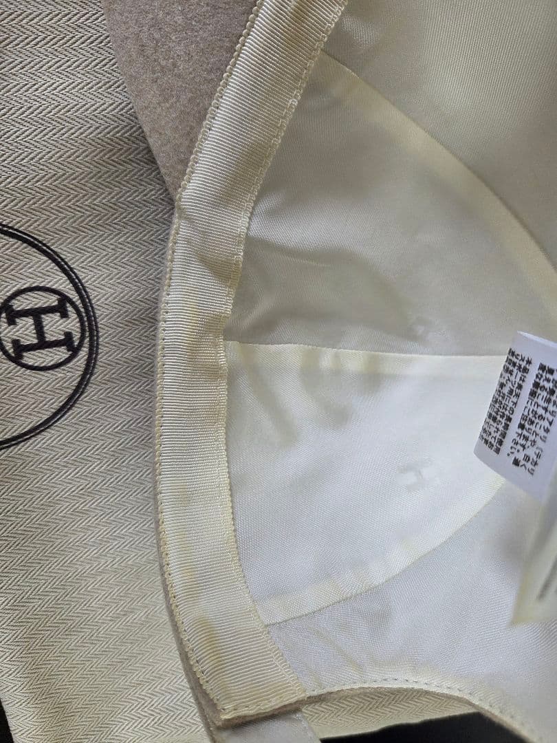 kei エルメス セレナ 58 カシミヤ レザー シルバー金具 キャップ