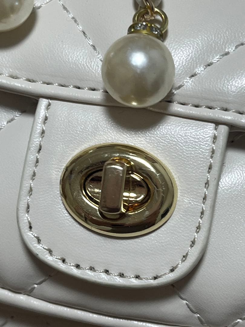 完売品 ロゼミューズ Quilting bijou backpack アイボリー