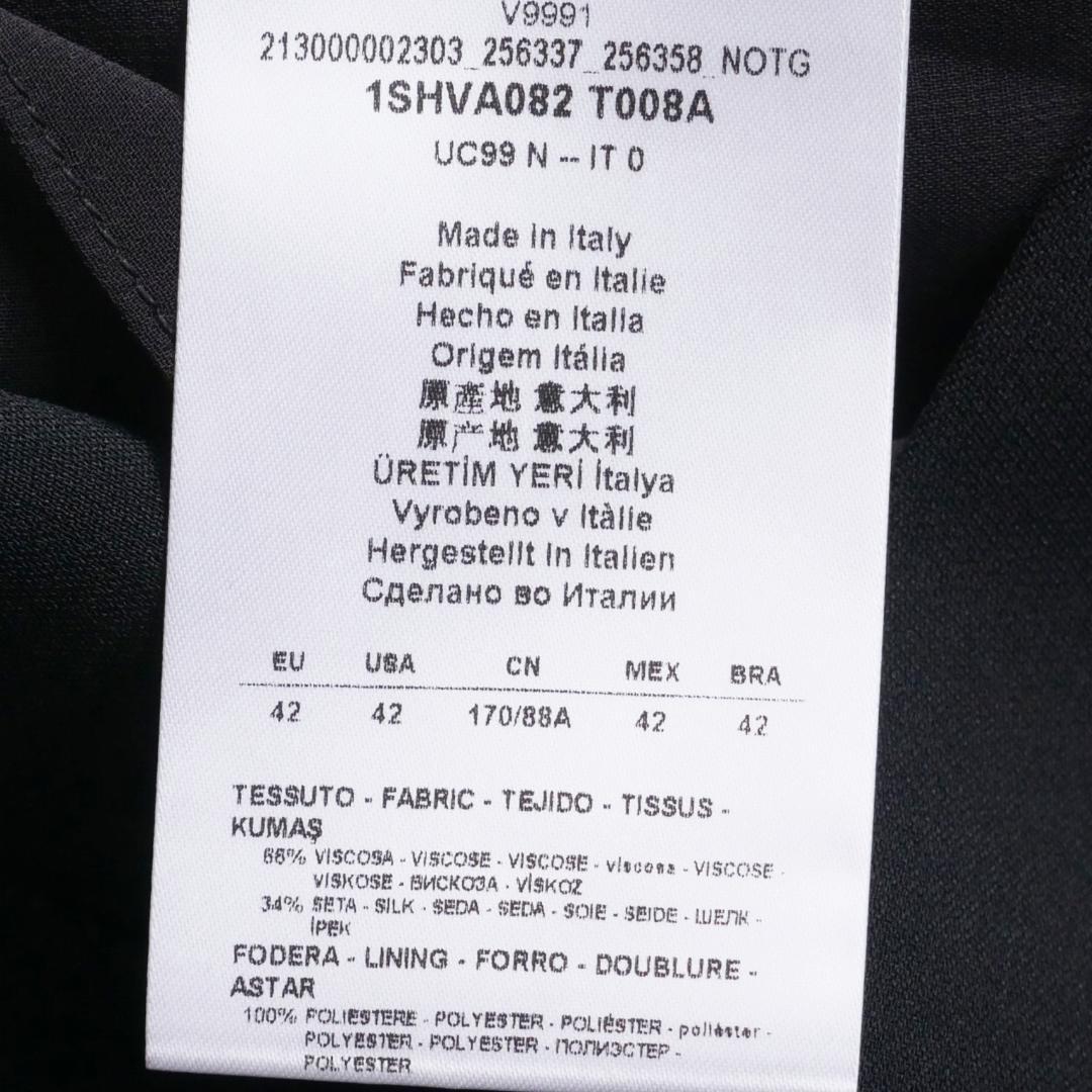 dt145/42/ジョルジオアルマーニ/ブラックドレスワンピース/レディース