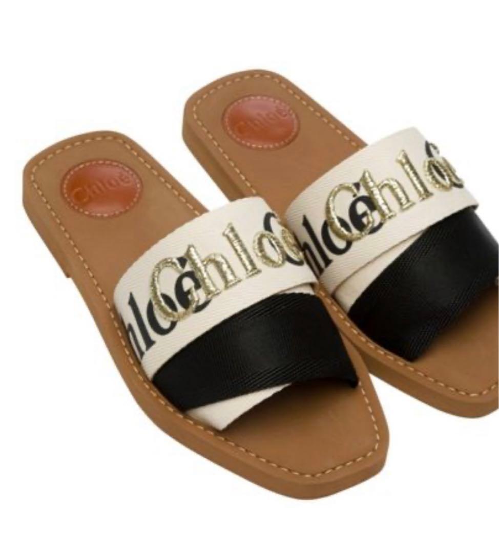 Chloe Woodyフラットサンダル