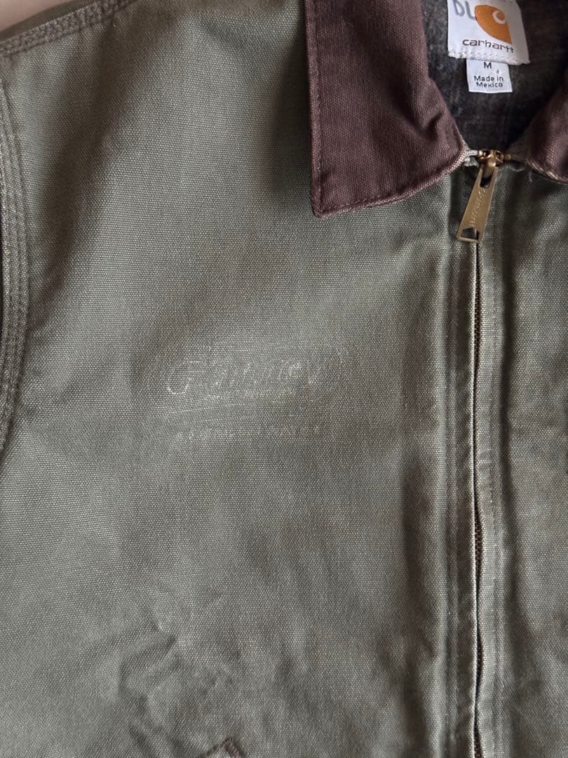 希少 カーハート デトロイト ジャケット J97 ARG アーミーグリーン色
