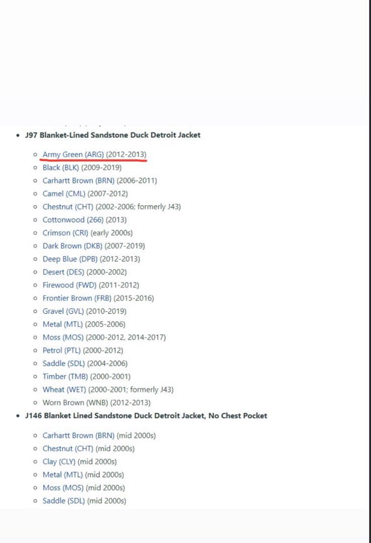 希少 カーハート デトロイト ジャケット J97 ARG アーミーグリーン色
